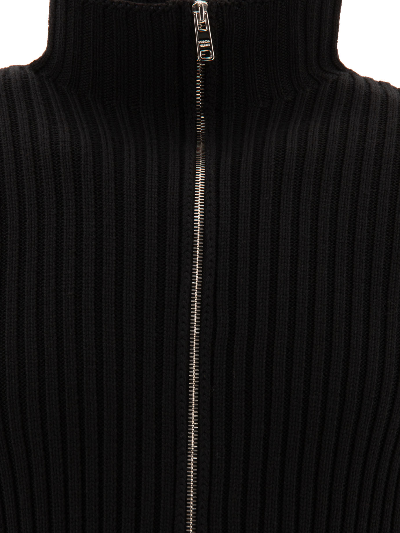 PRADA Black   Wool cardigan